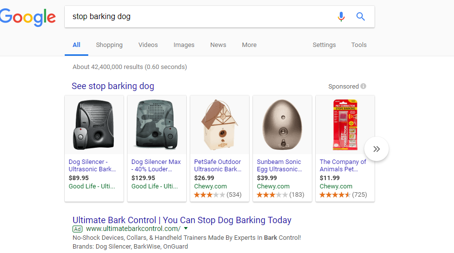 bark control search